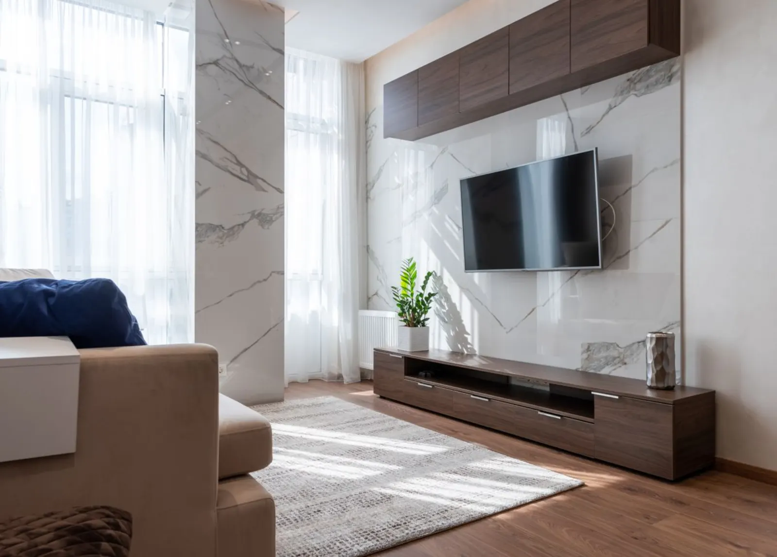 Comfortable modern living room interior